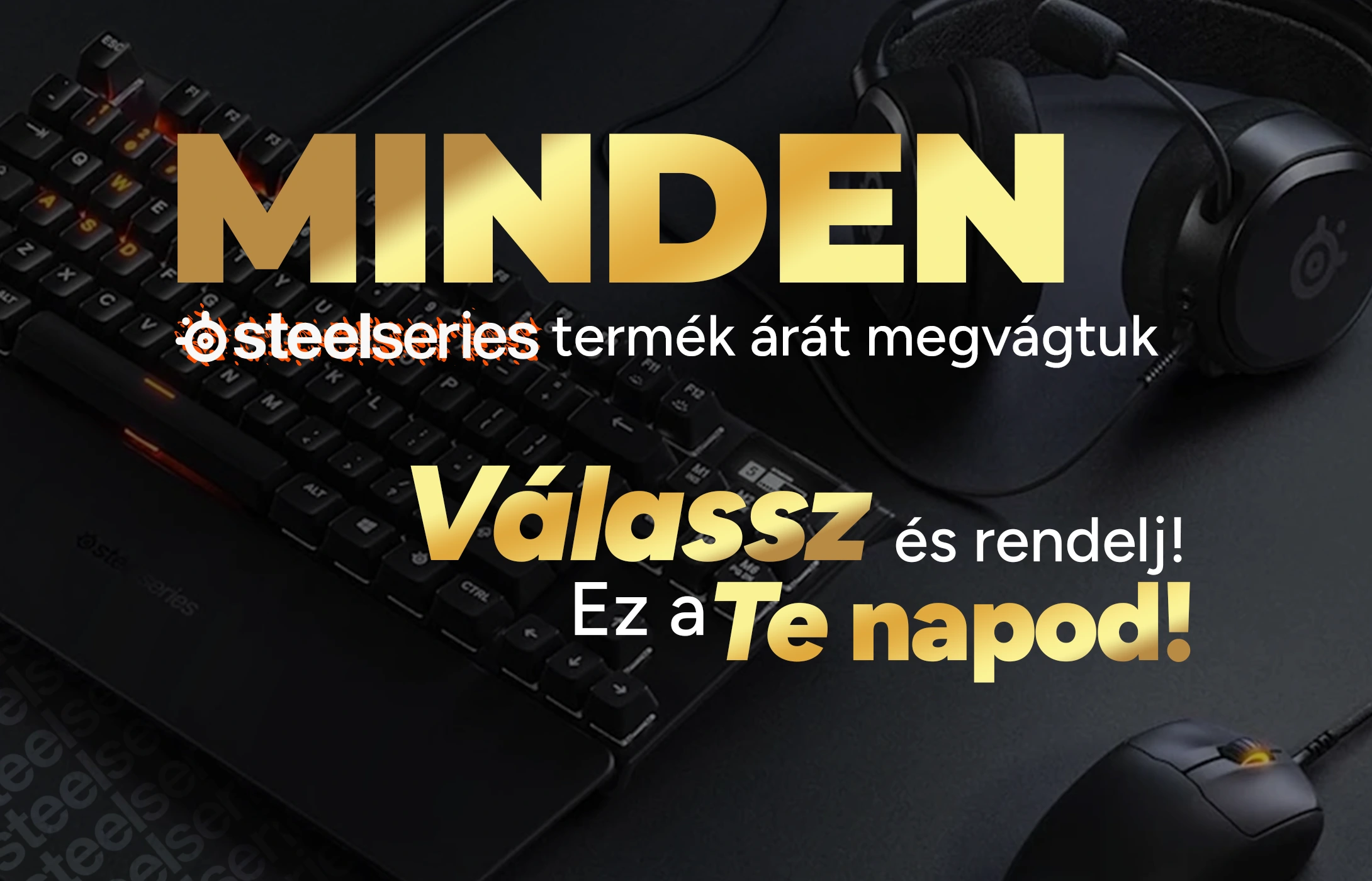 SteelSeries - Minden SteelSeries termék árát megvágtuk